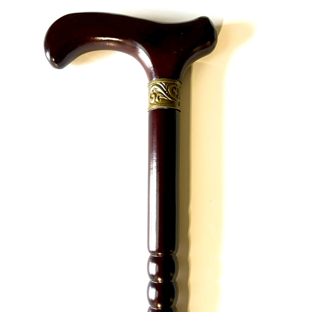 Grand Wooden Cane with small imperfections on handle (K)